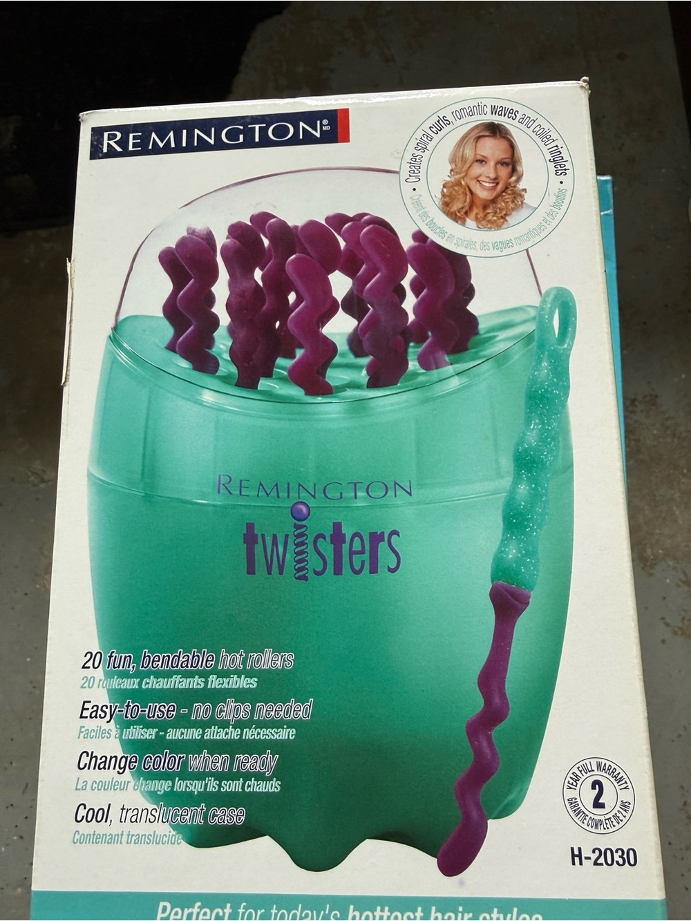 Remington Twisters Bendable Hot Rollers - Teal & Purple Set